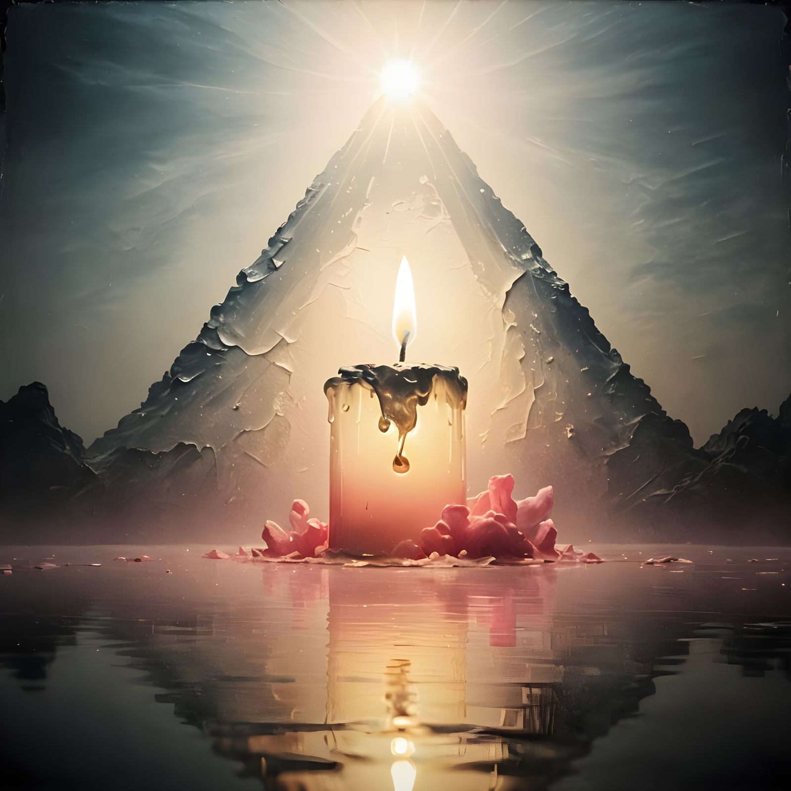 The light of consciousness is like this tiny candle in a vas...