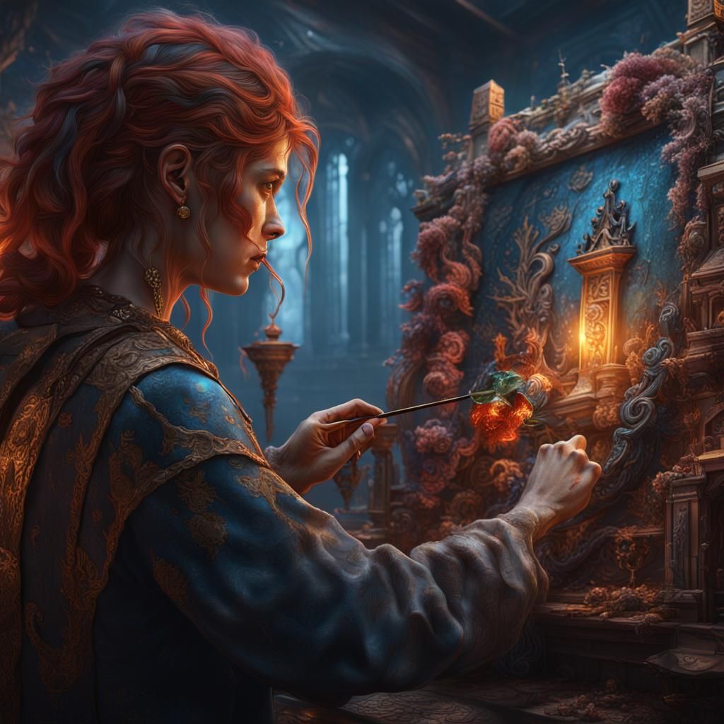 Shapeshifter Paints a Detailed Self-Portrait