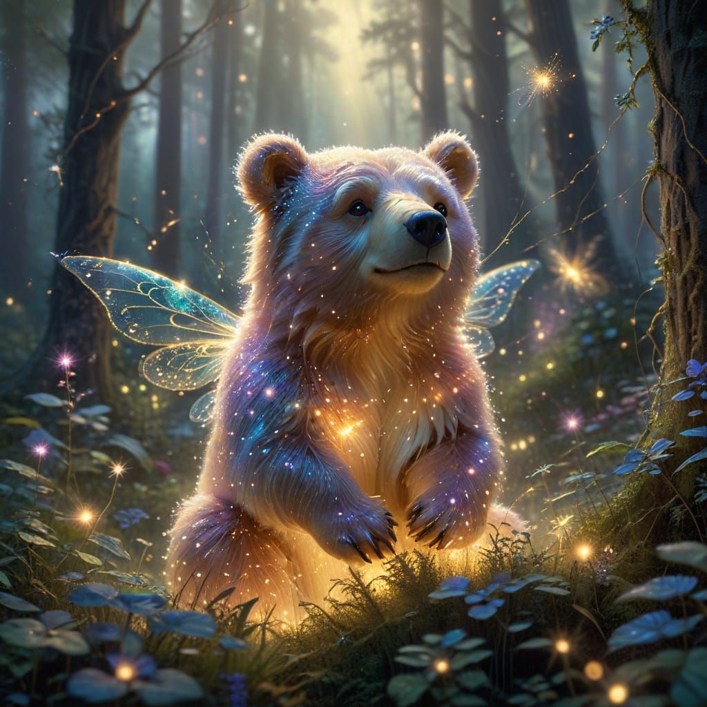 Magical fairy bear