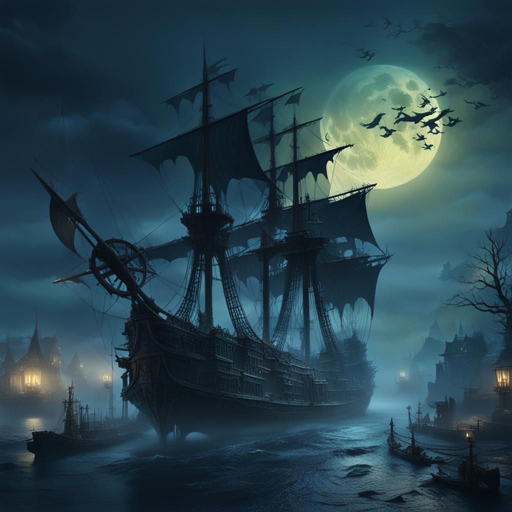 The Flying Dutchman on a Foggy Night