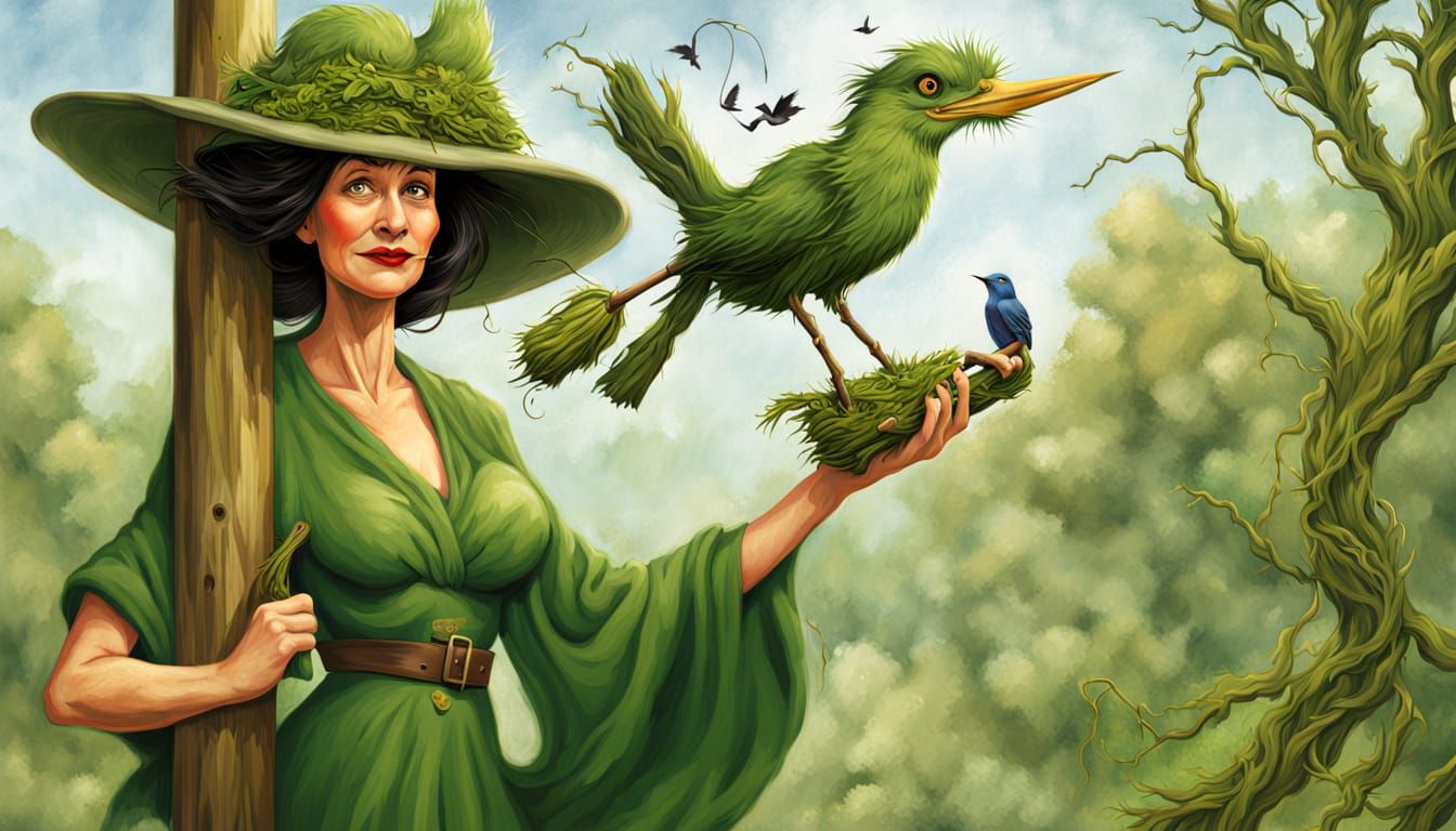 Distressed Mother Nature's Broom Mishap