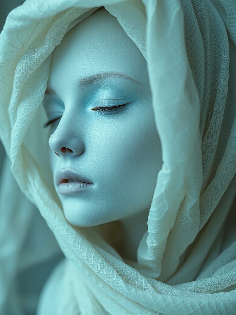 Ethereal Figures in a Dreamlike Void