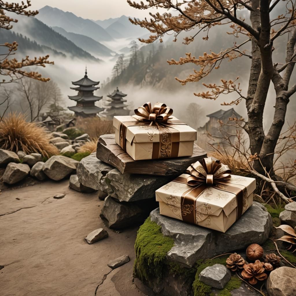 Zen Gift Box for Self-Esteem with Mountain View