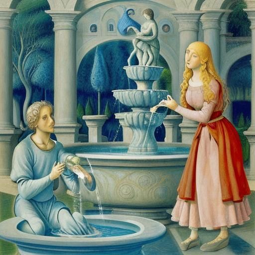 Surreal Water Fountain Inspired by Masters