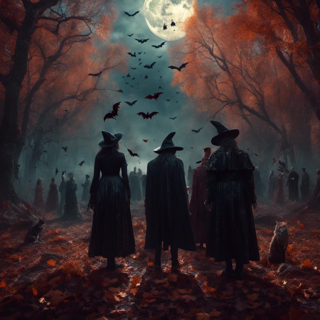 Gothic Autumn Celebration of Witches and Vampires