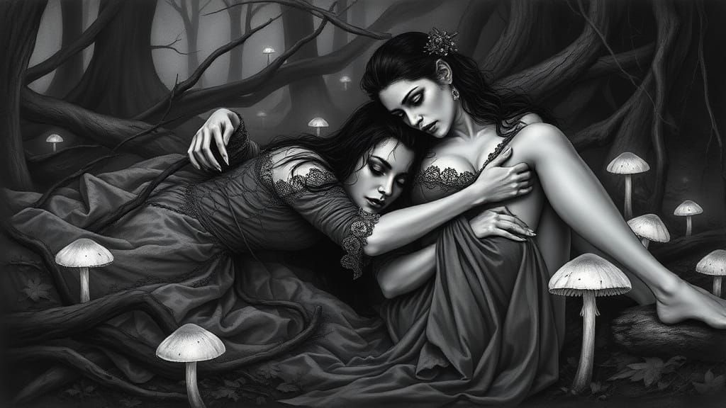 Ethereal Vampires in Twilight Woodland