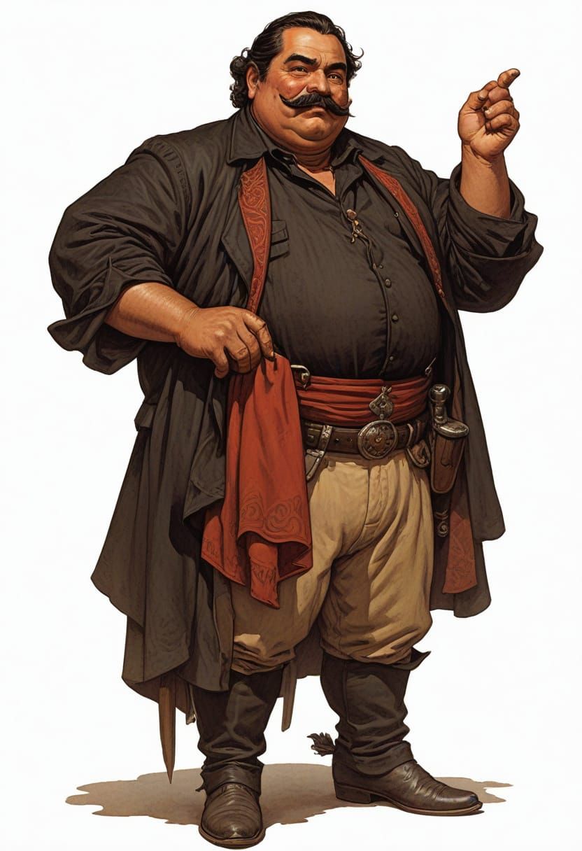 Chubby Mexican Gentleman from 1860