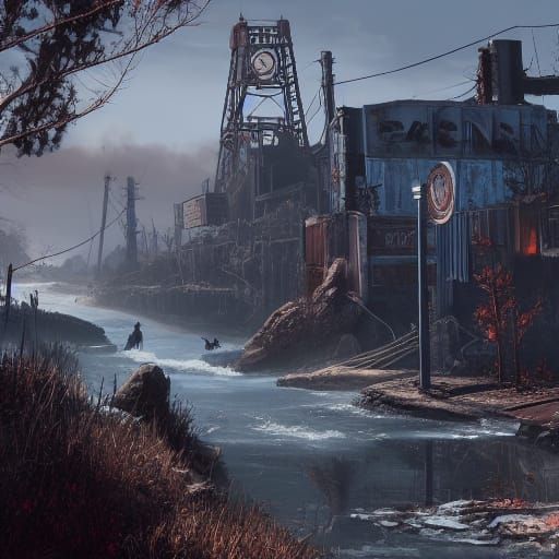 Fallout 4 Matte Painting in Unreal Engine 5