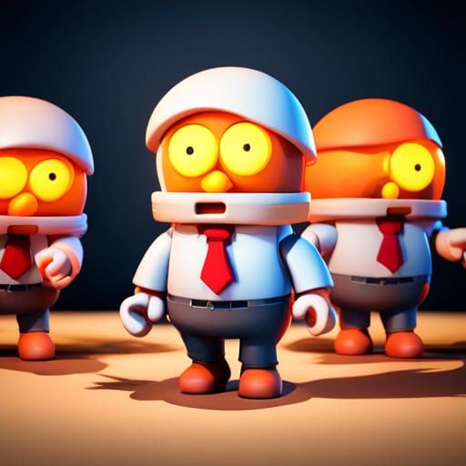 Q-bert with Zombie Enemies in 3D Game Style