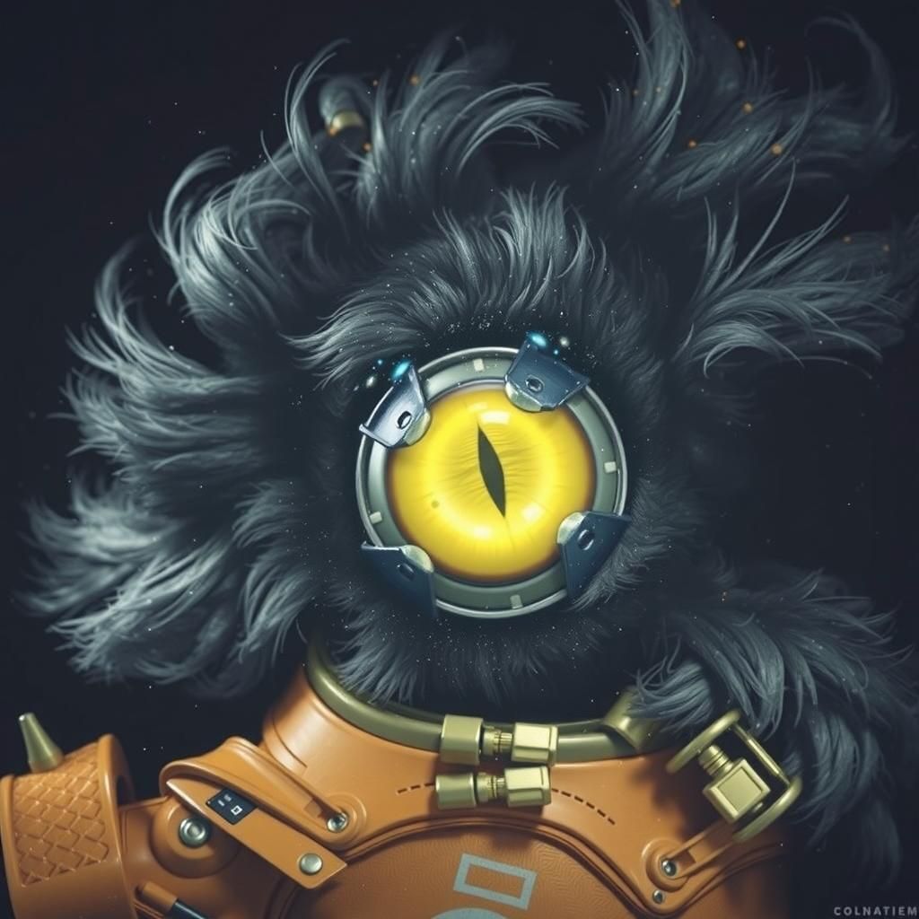 Cyclops with a Big Yellow Cat's Eye IV