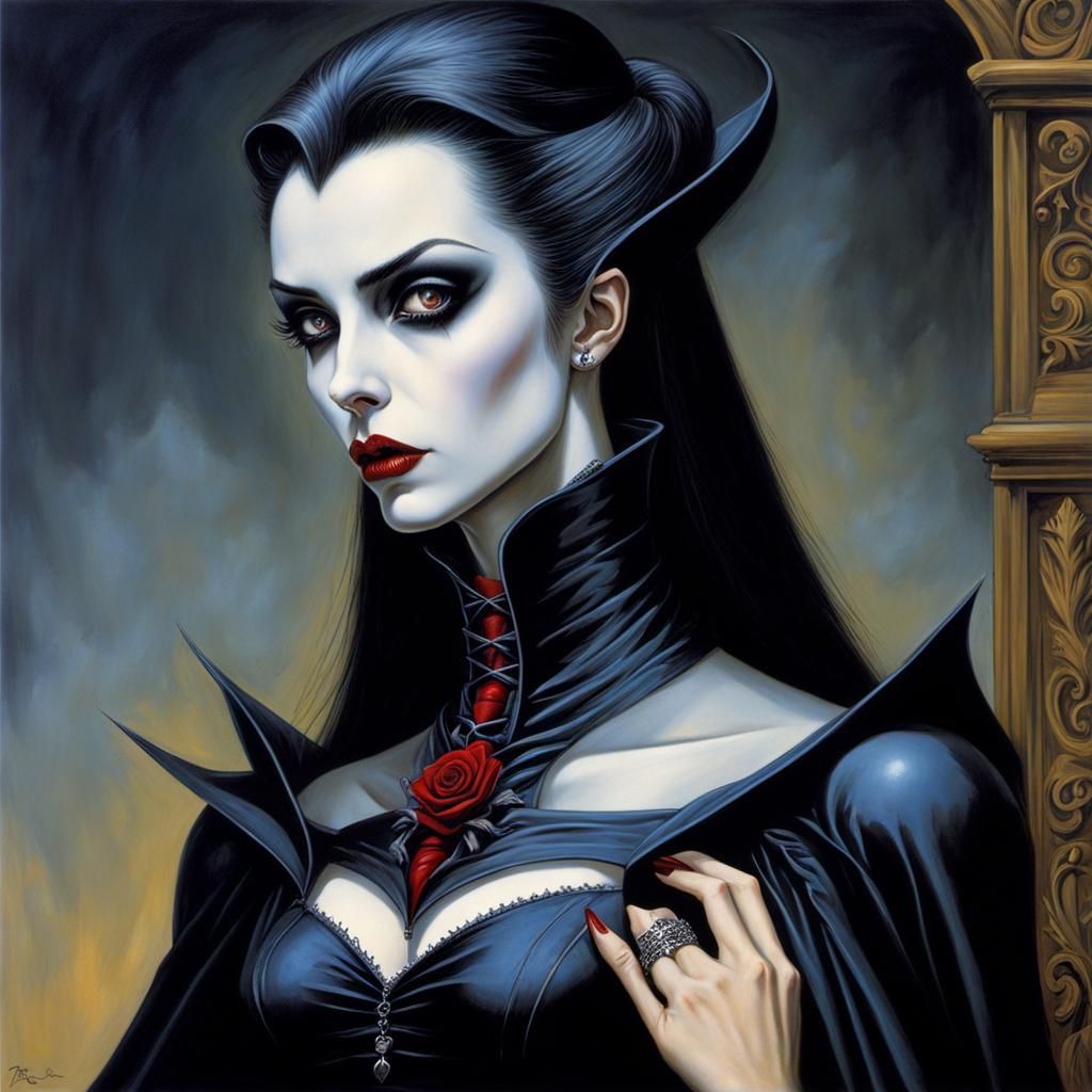 Vampire's Bite: A Gothic Renaissance Scene