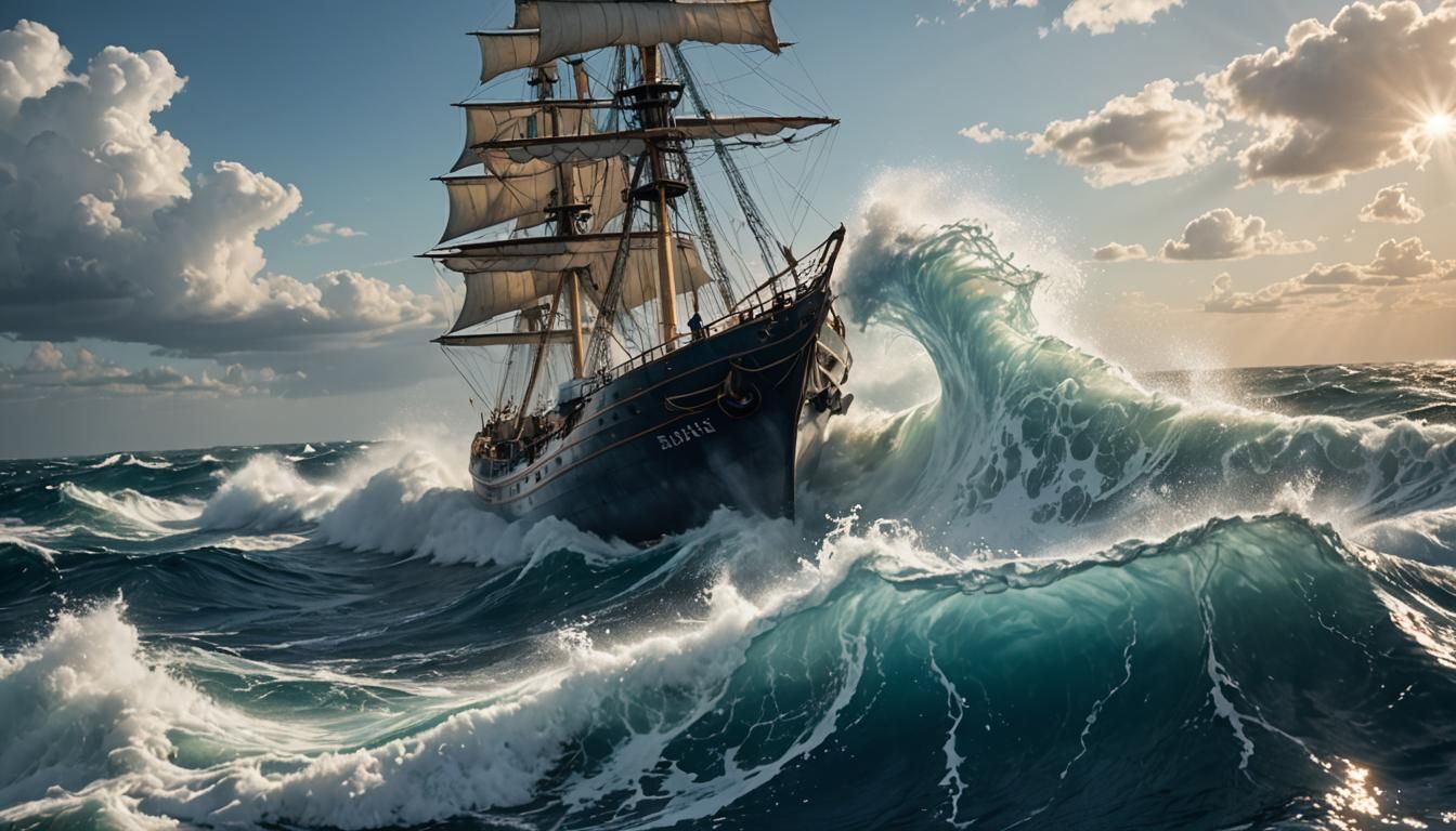 Dramatic High Seas Concept Art