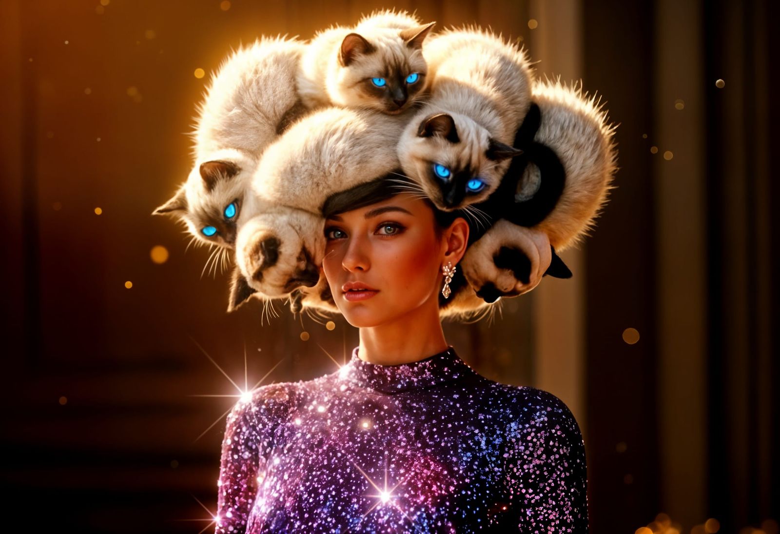 Cats with Striking Blue Eyes