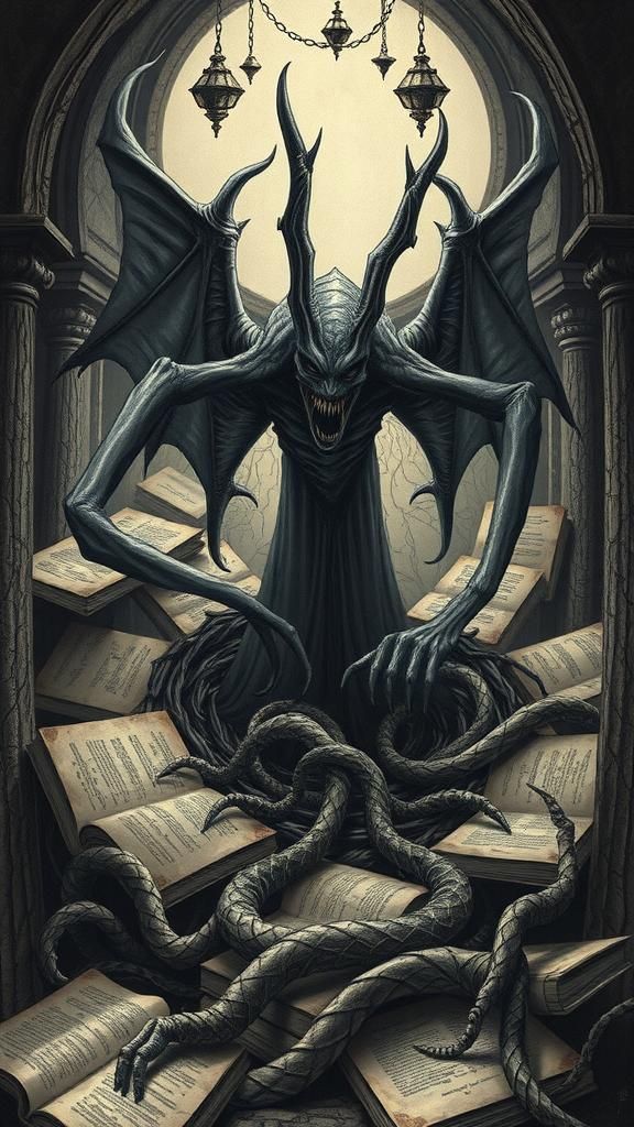 "Delivery of terror manifestation of an unbearable ancient e...