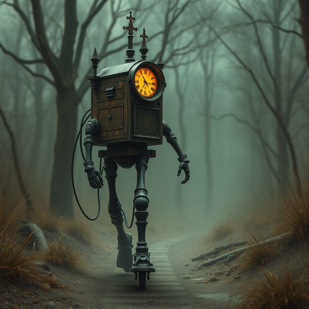 Gothic Walking Machine Takes Shape in the Form of the Number...