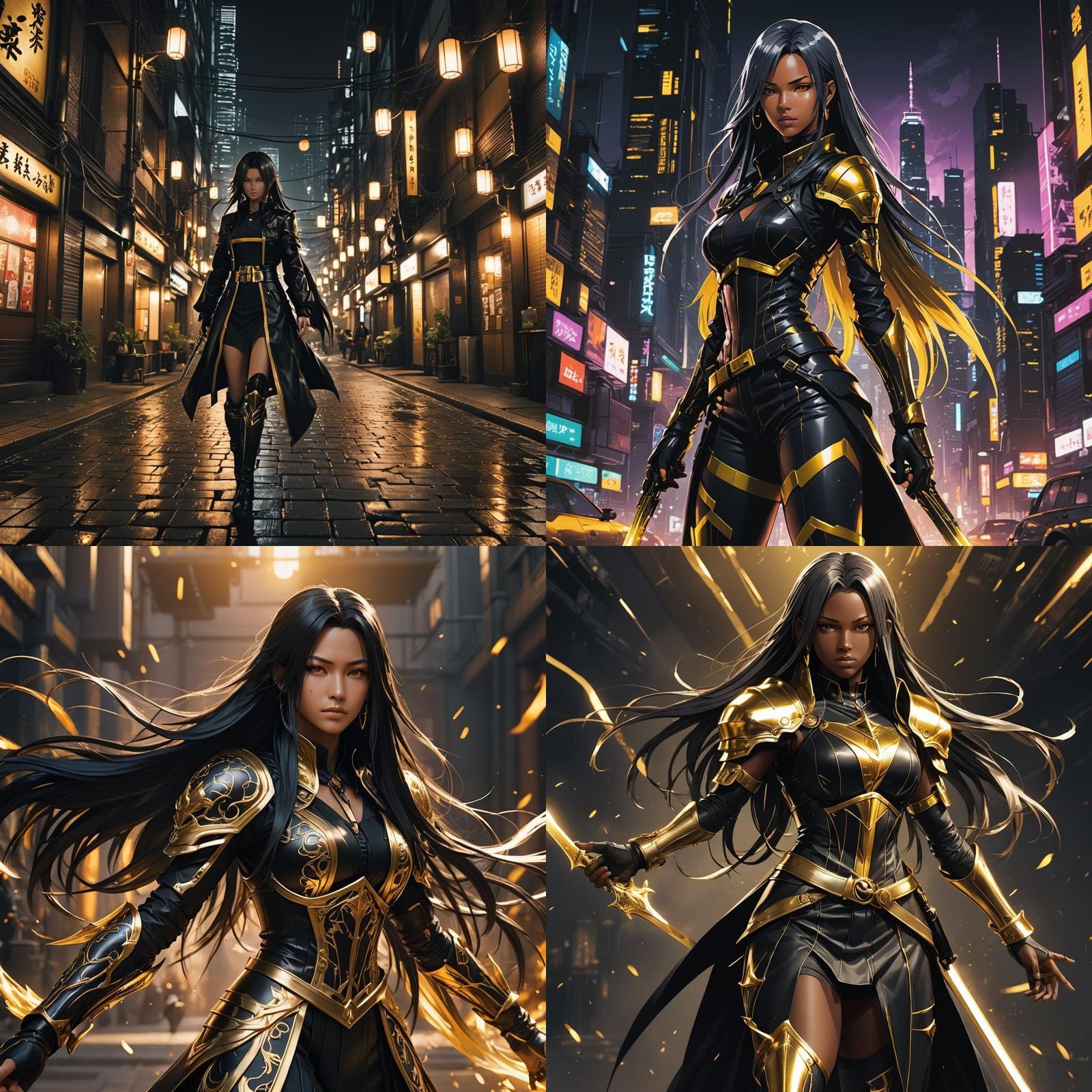 Anime-Inspired Teenage Girl in Sephiroth Attire