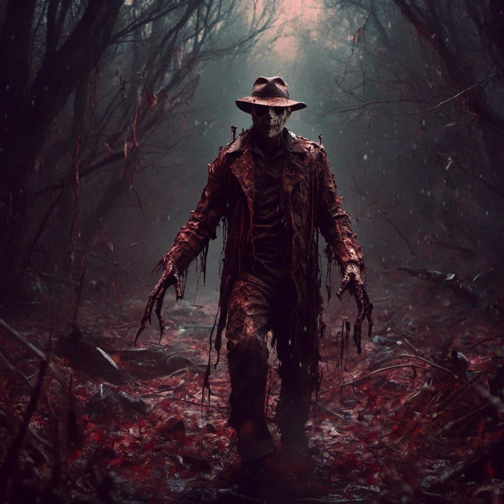 Pixel Art: Jason and Freddy Krueger in Macabre Style