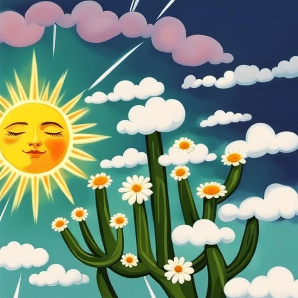 Divine Sunlight Through Soft, Bright Clouds