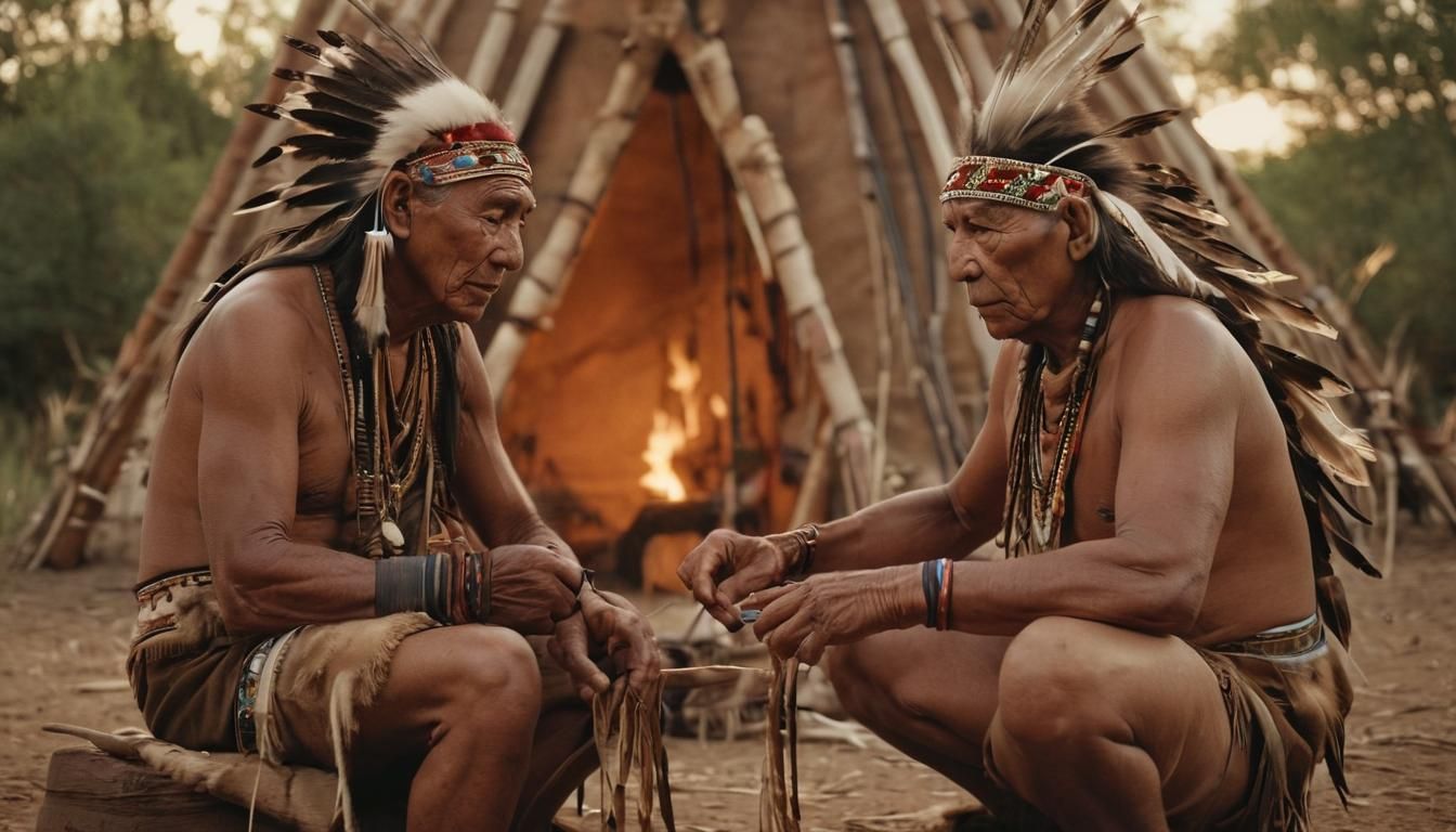 Native American Elder Teaches Dreamcatcher Crafting