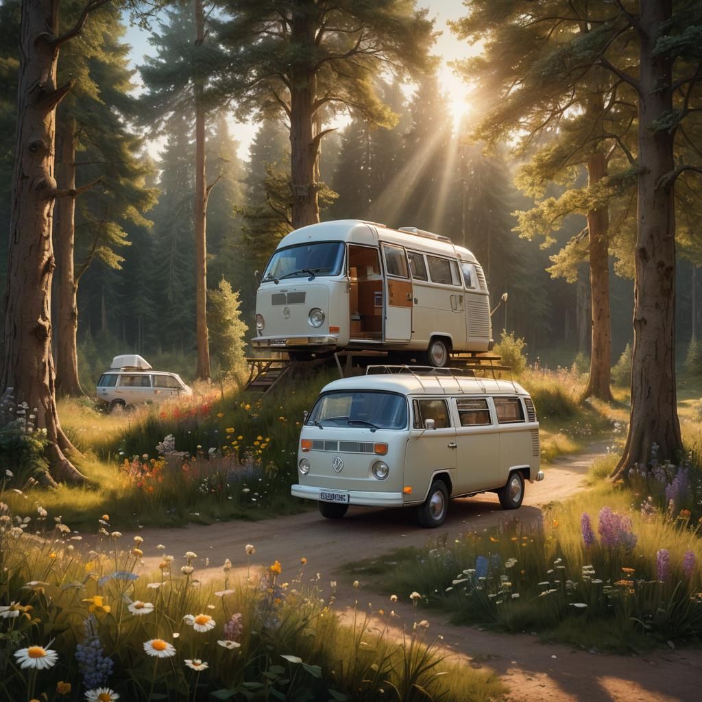 Campervan Campsite: A Matte Painting in Unreal Engine