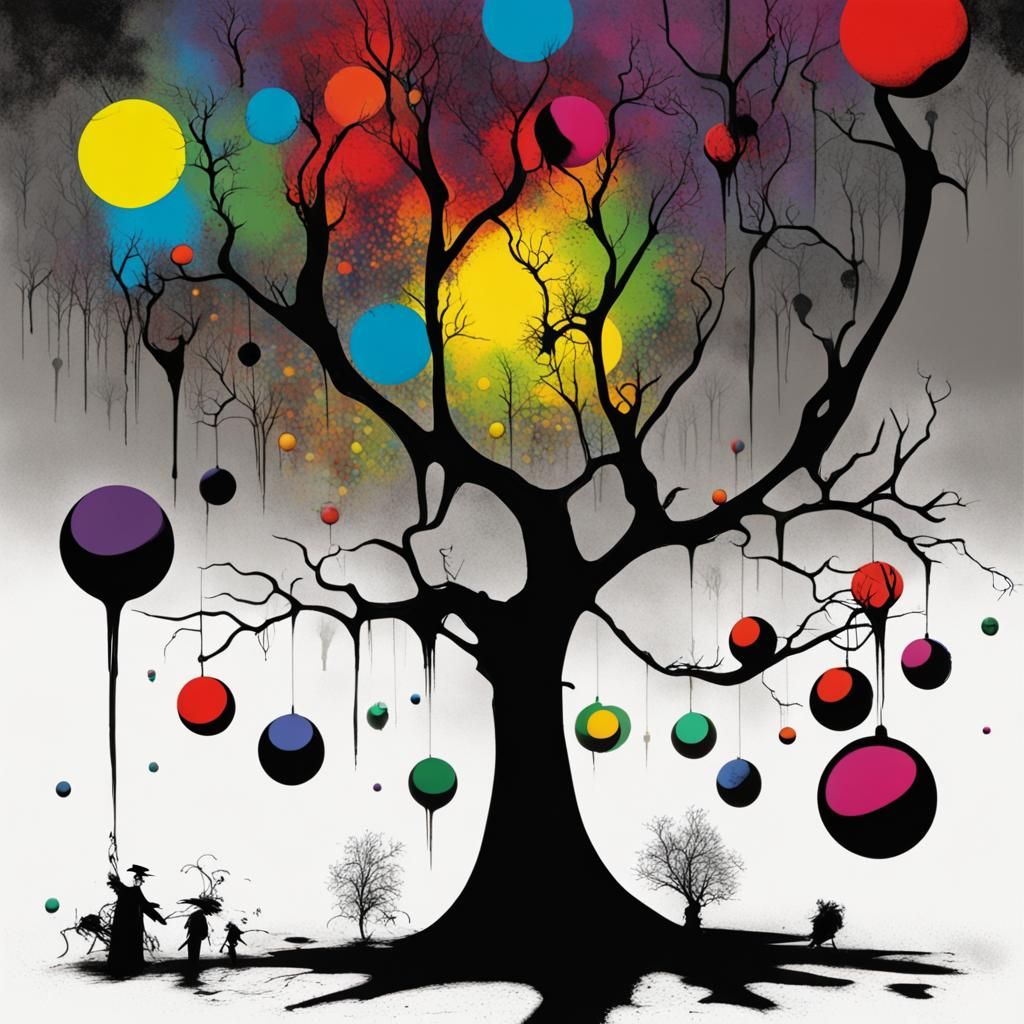 Tim Burton Inspired World of Colorless Wonder