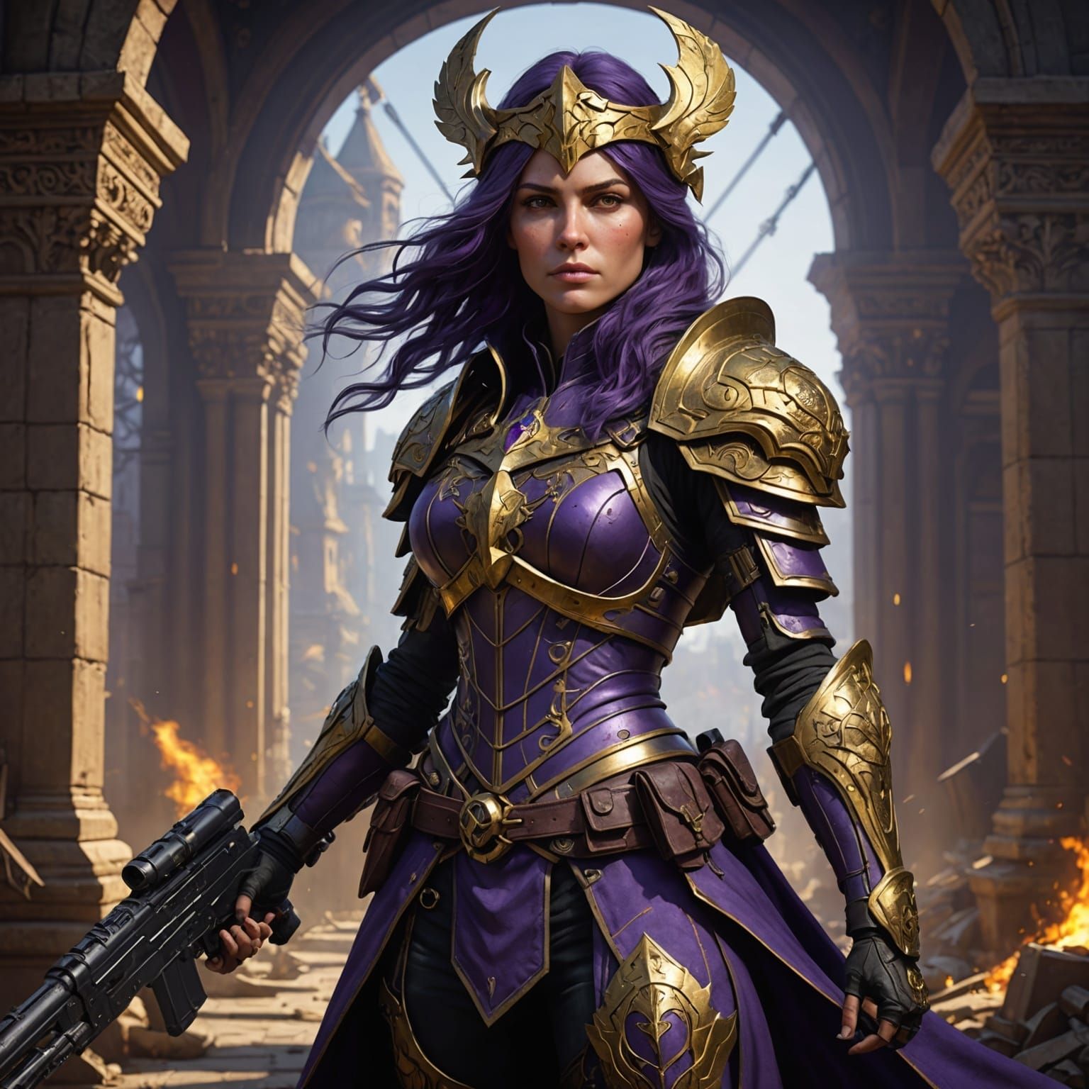 Aries recreated as a women