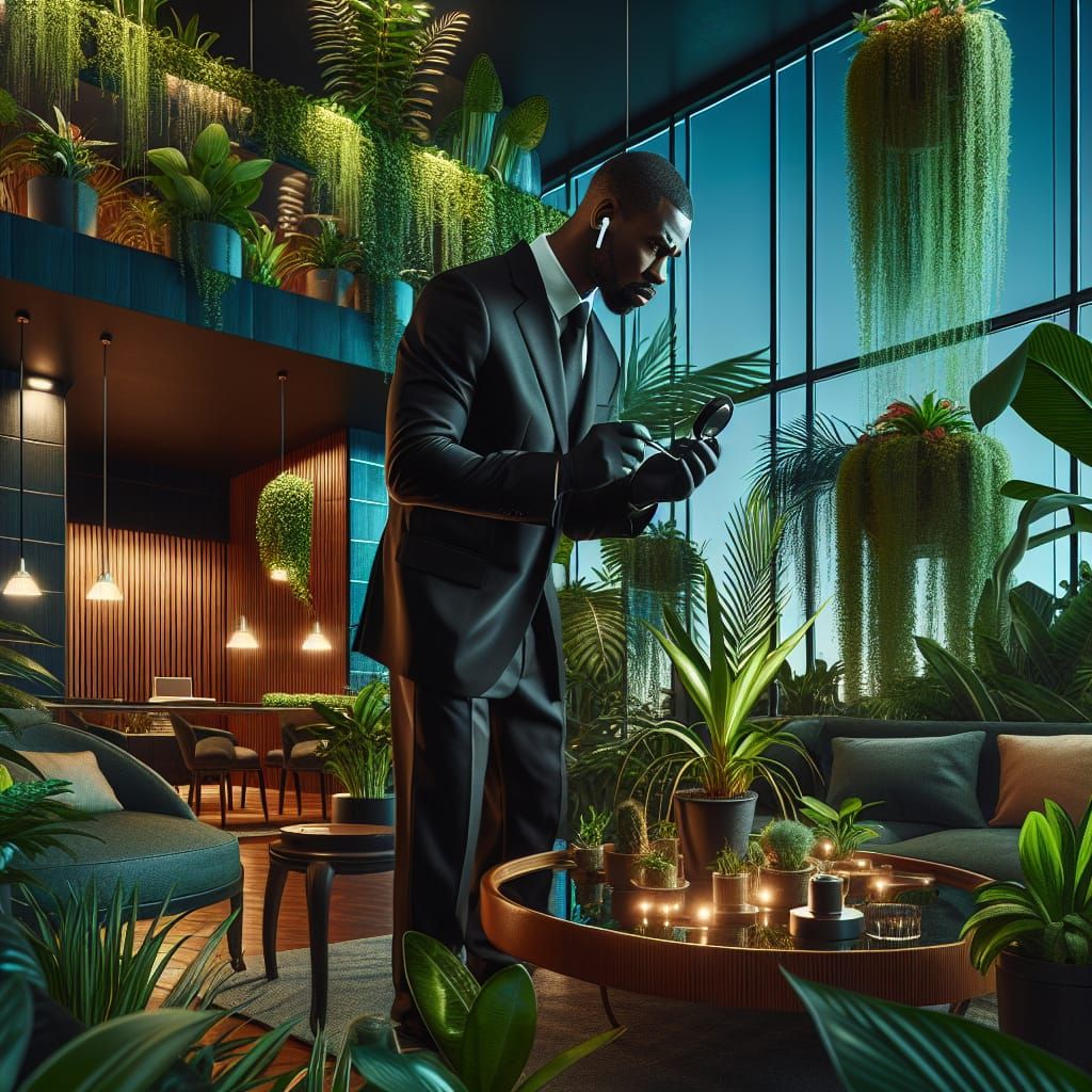 Detective Searches Upscale Penthouse for Bugging Devices