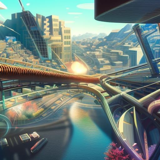 Retrofuturistic Character in 8-bit Pixel Art