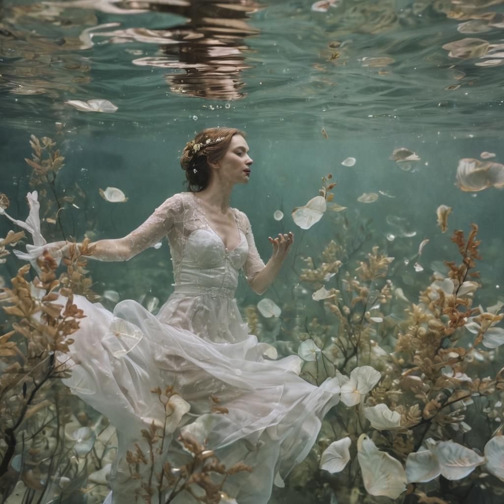 Underwater Wedding Scene in Alyssa Monks Style