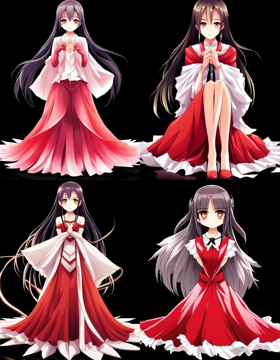 Anime Style Kaguya Houraisan Key Visual