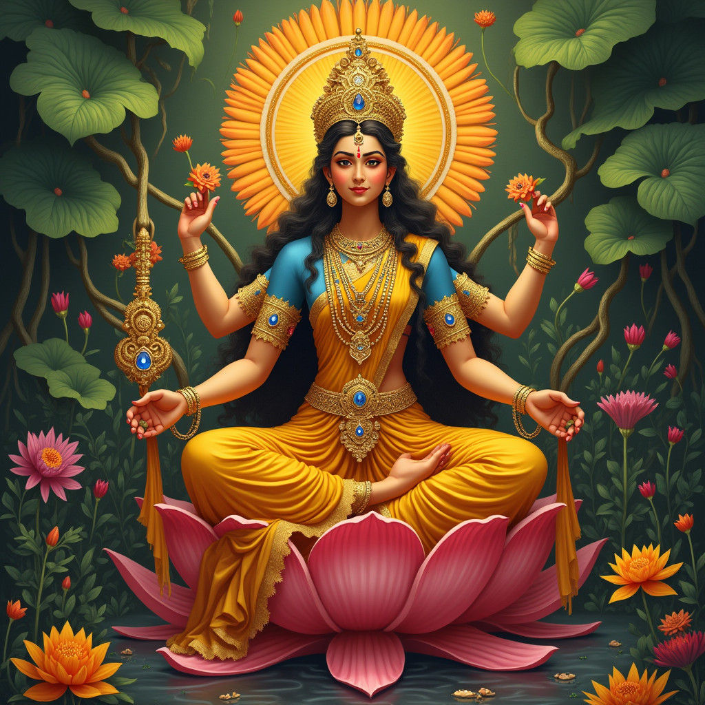 Maa Tara: Hindu Goddess in Realistic Style