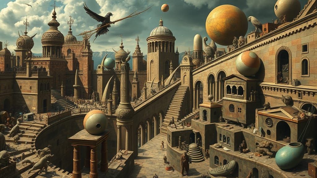 Paradoxical Surrealism - Dreamlike Chaos in a Whimsical Worl...