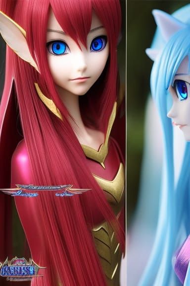 Ethereal Angel Elf Portrait in Fairycore Style