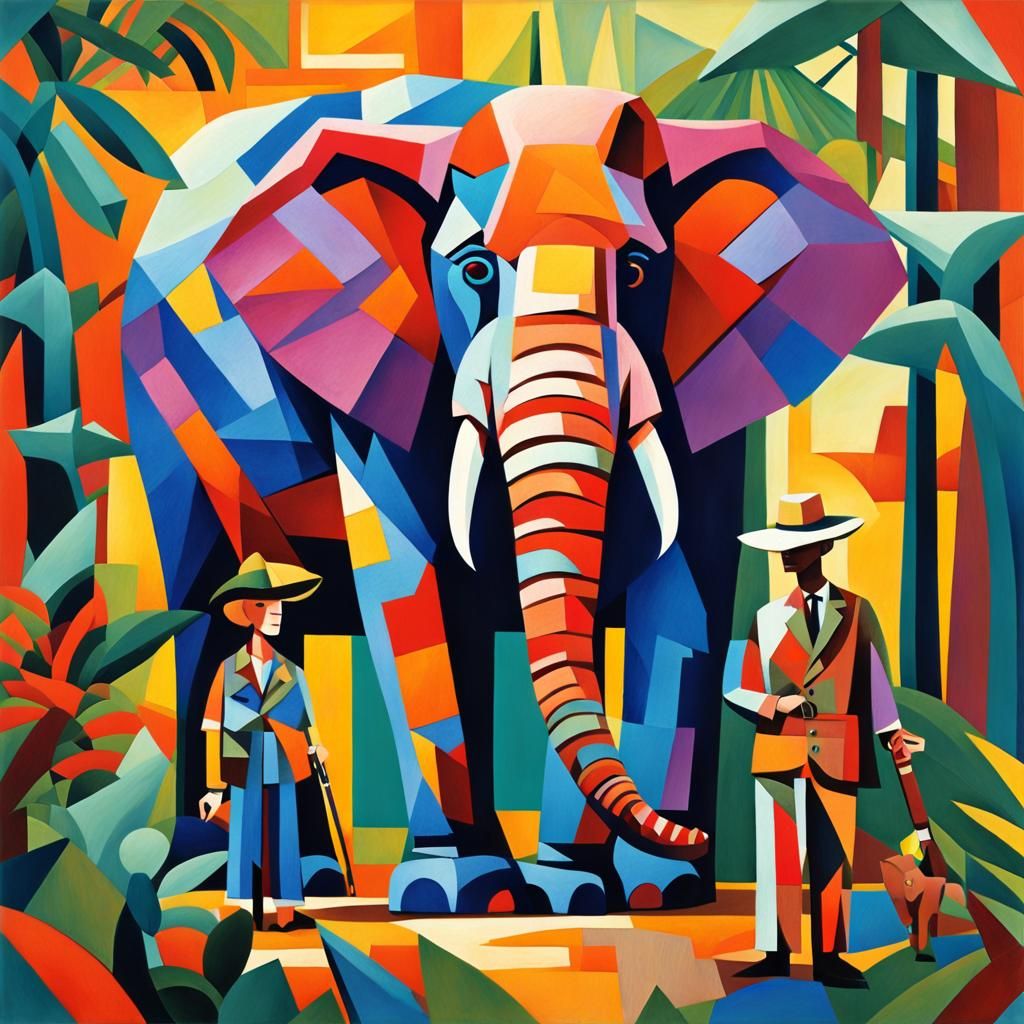 Bungalo Bill's Cubist Safari Adventure with Mom