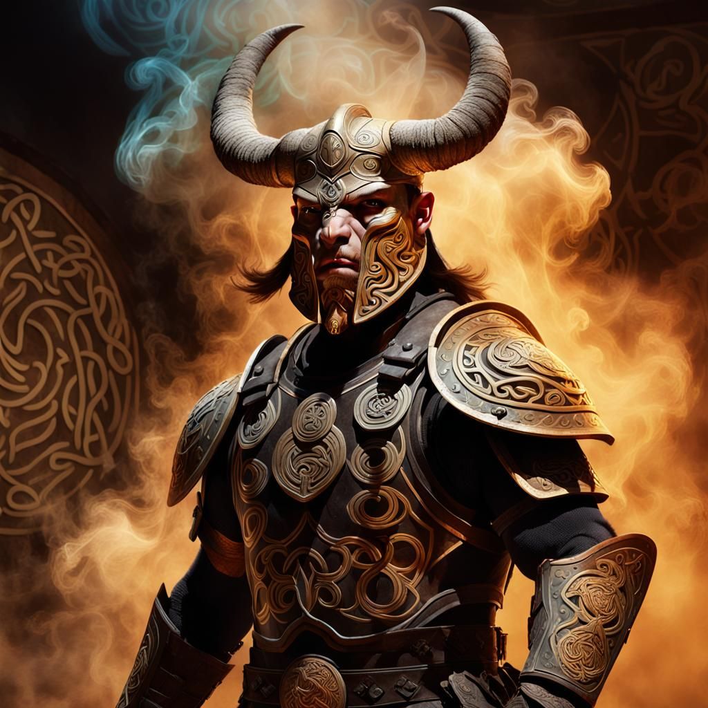 Minotaur's Victory in Texas Arena: Hyperrealistic Art