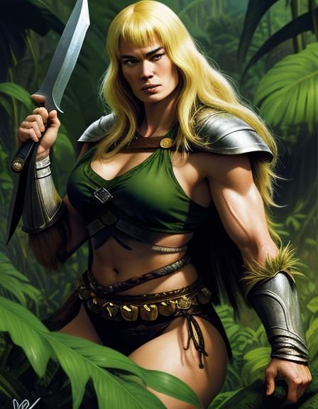 Lena Headey in Frank Frazetta world