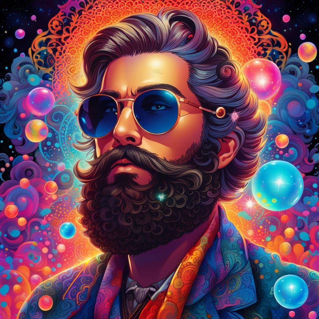 psychedelic hipster hippy