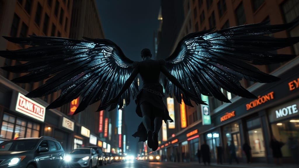 Urban Angel in New York: 3D Digital Art