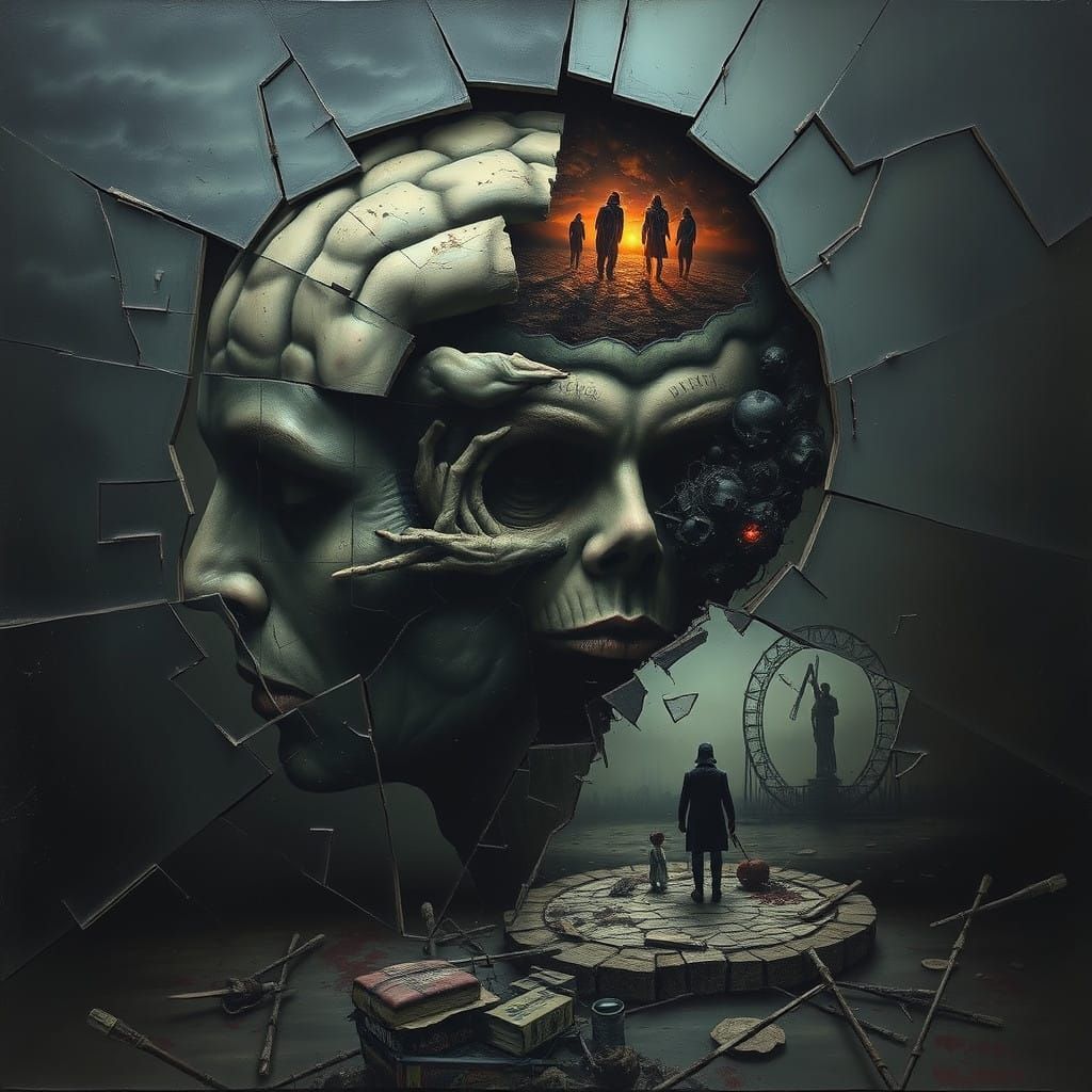 Biomechanical Nightmare: A Fragmented Mind of Terror
