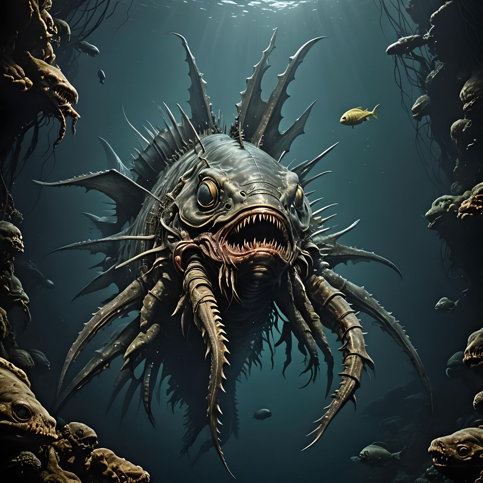 Colossal Sea Monster Emerges from Mariana Trench