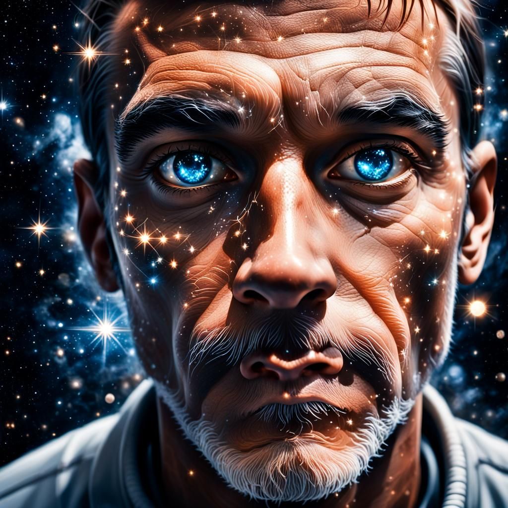 Stars Gleam Softly in the Silence of Space