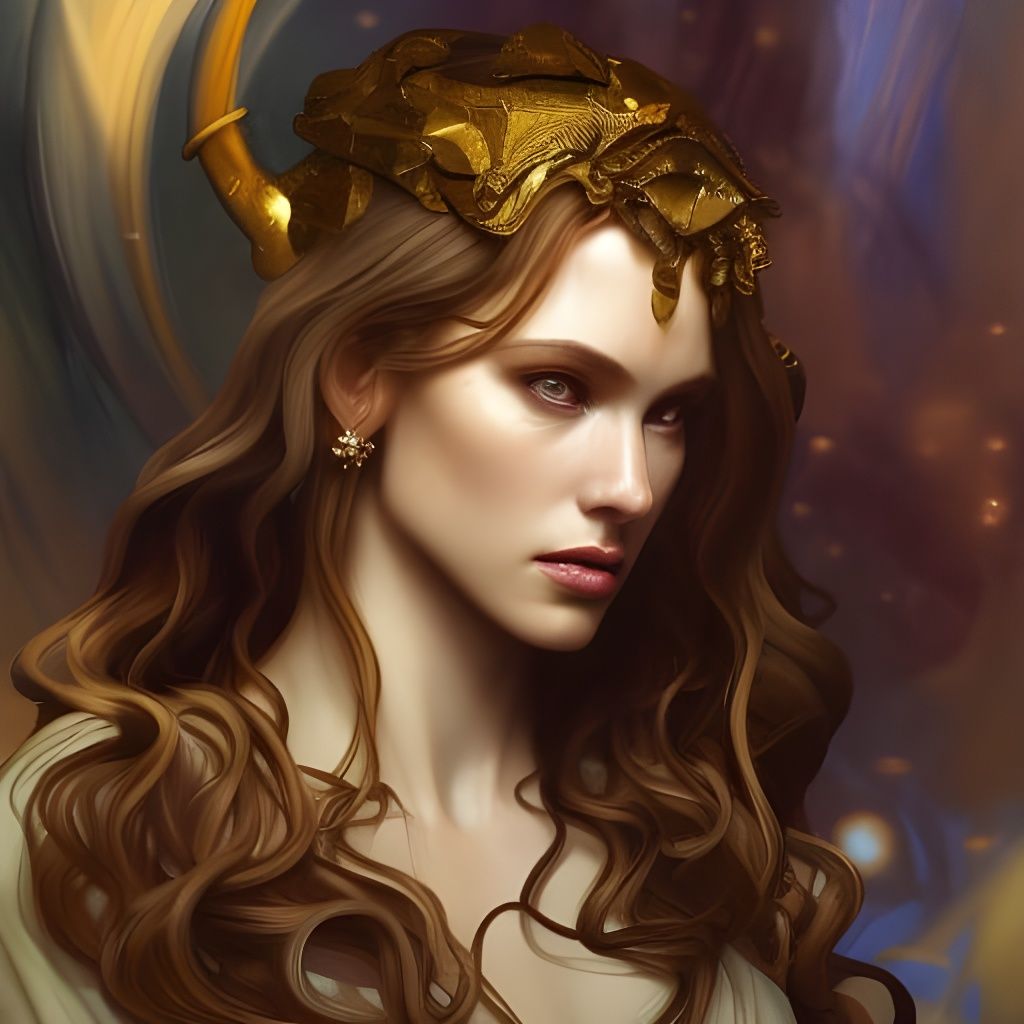 Detailed Portrait of Hecate, Goddess of Magic