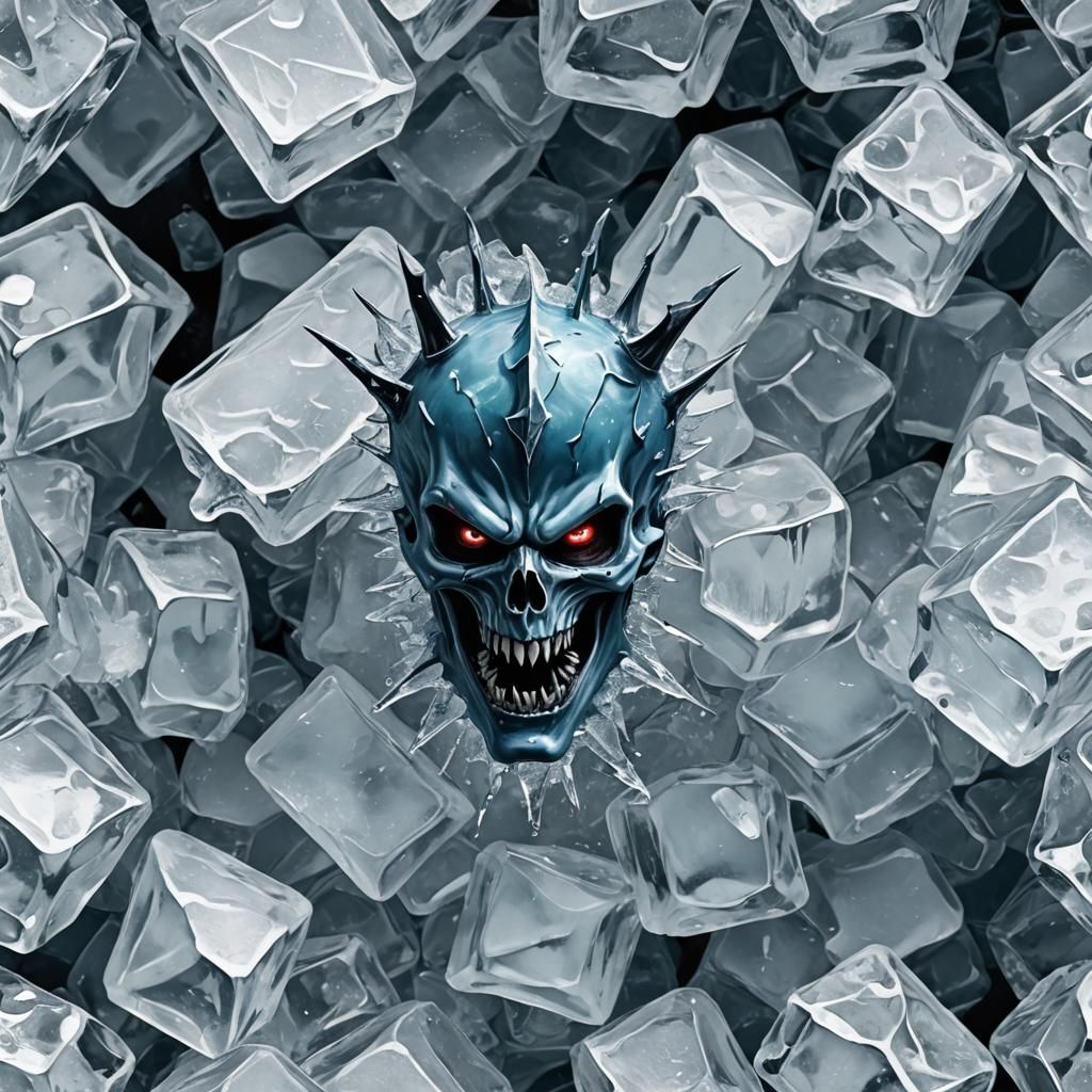 Evil Ice: An AI Generated Image