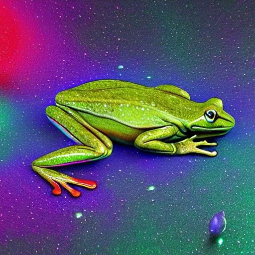 Holographic Frog in Pond: Cosmic Surrealism