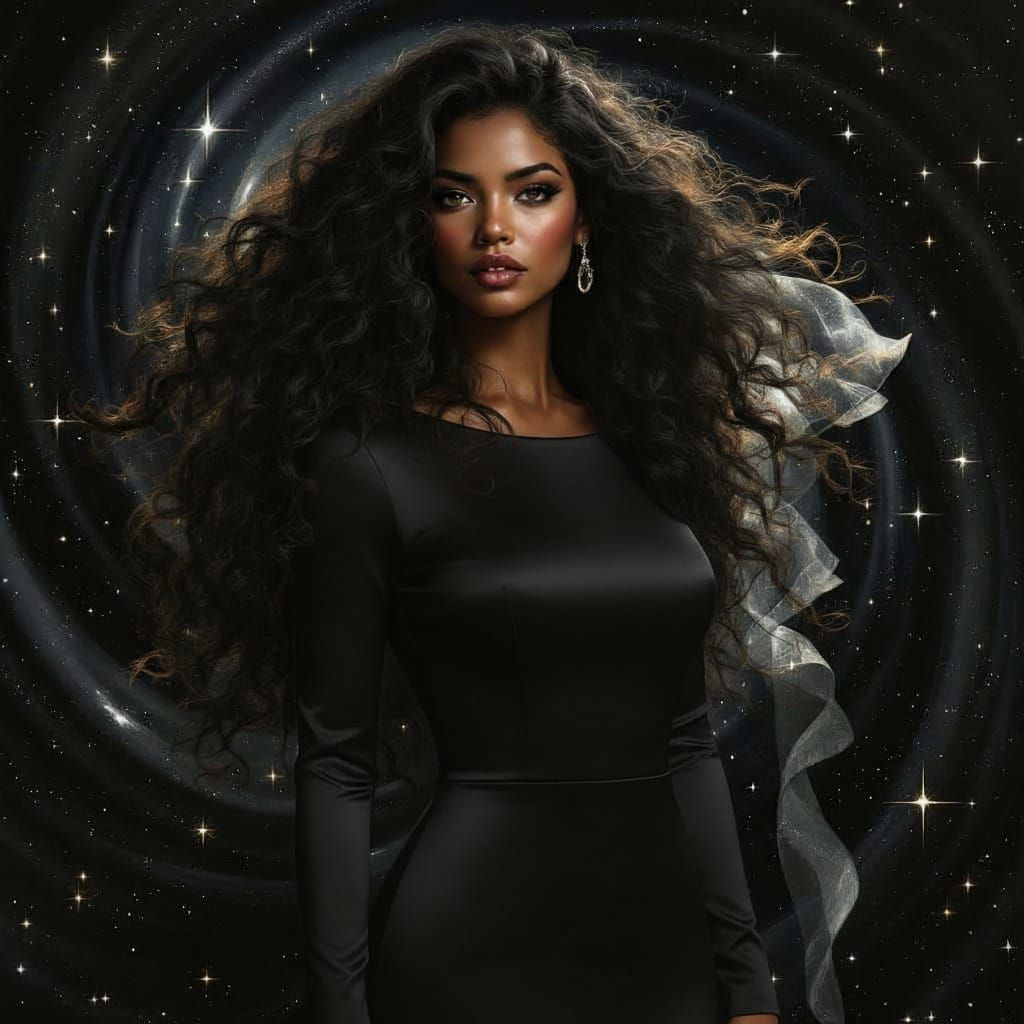 Surreal Noir Portrait of a Hawaiian Woman