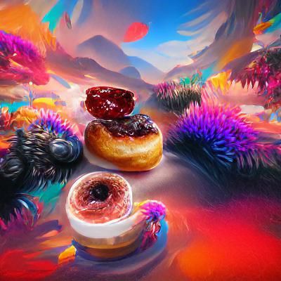 Delicious Raspberry Jam Filled Donuts
