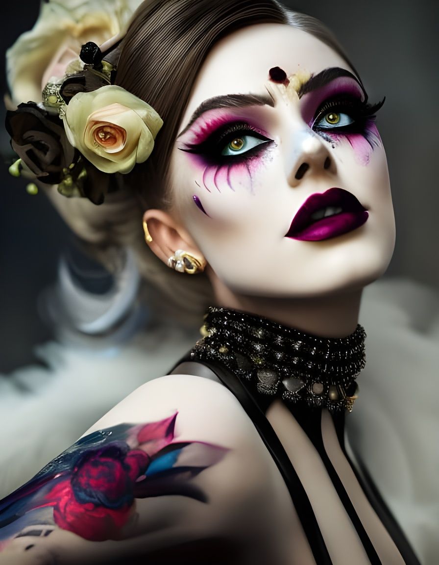 Harley Quinn in Georgian Era Style