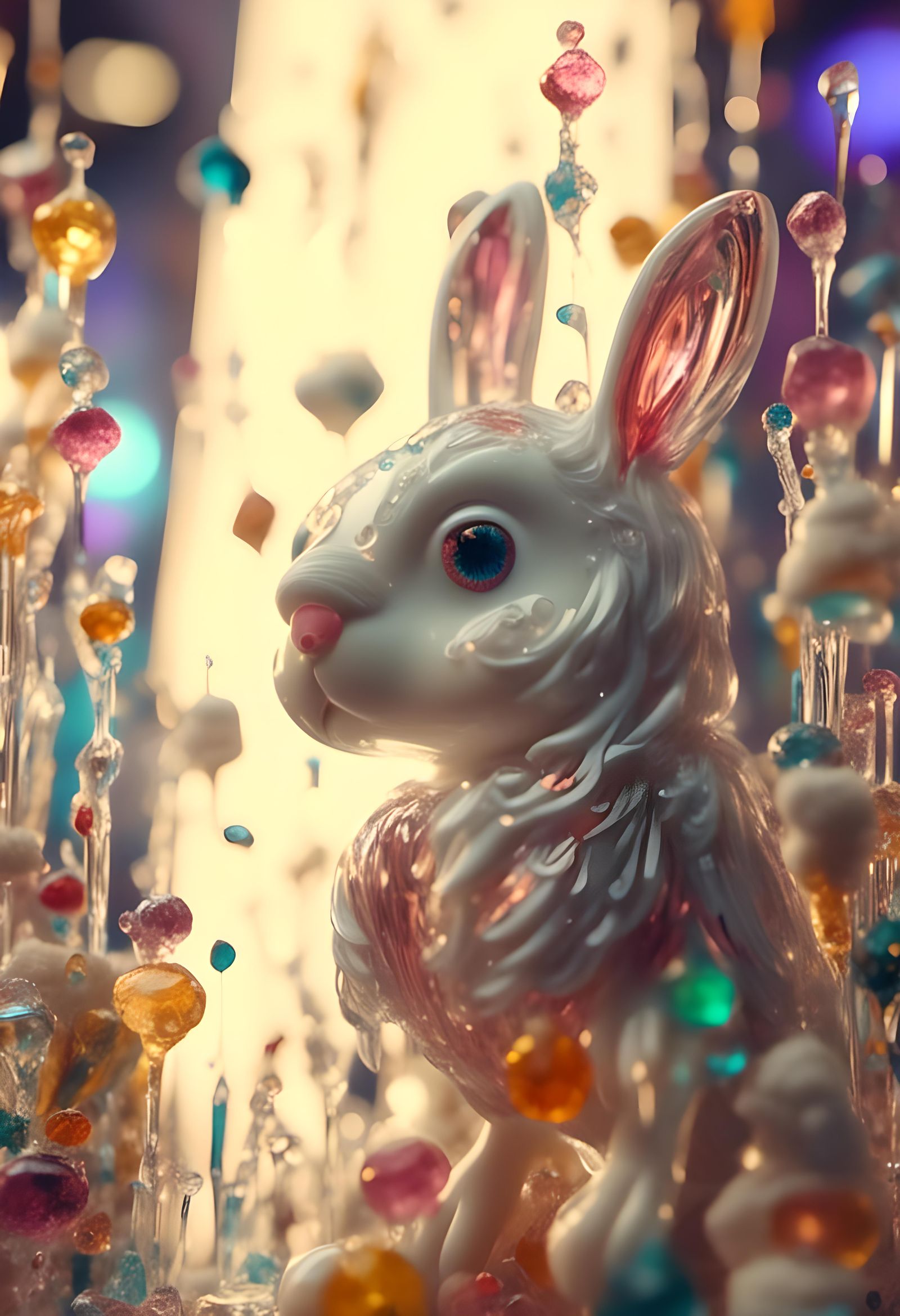 Hyperrealistic Portrait of a Staring Person