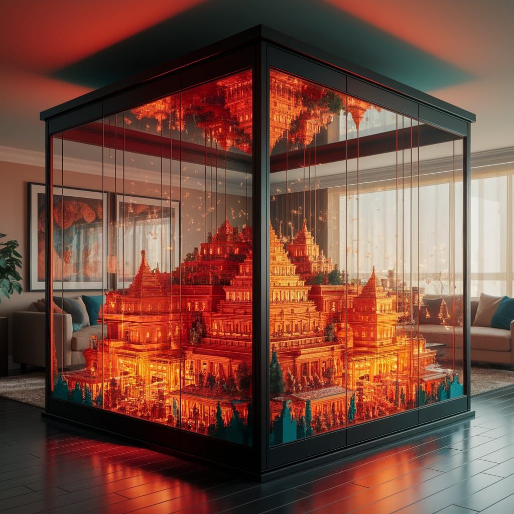 Ancient Civilization Thriving in Glass Terrarium