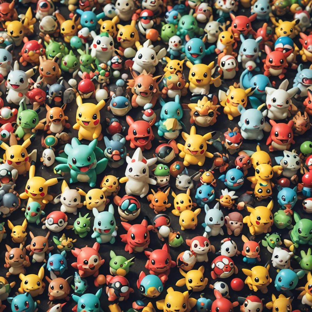 Pokemons Throwing a Party: Professional Photography